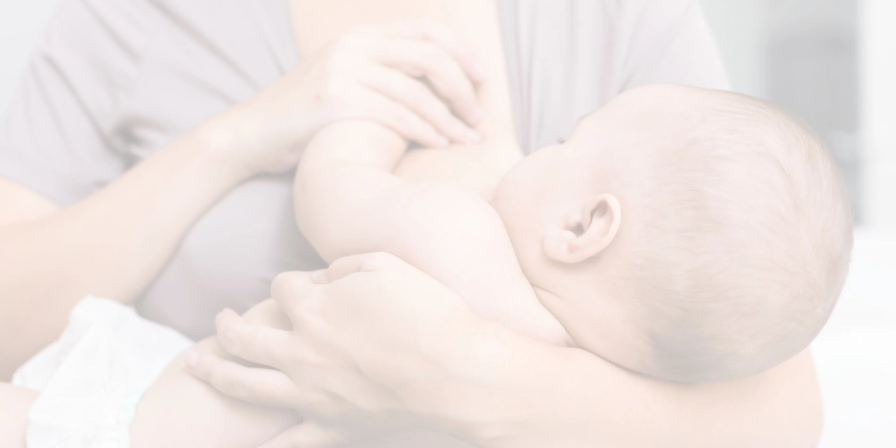 Bannière photo d'un bébé allaité